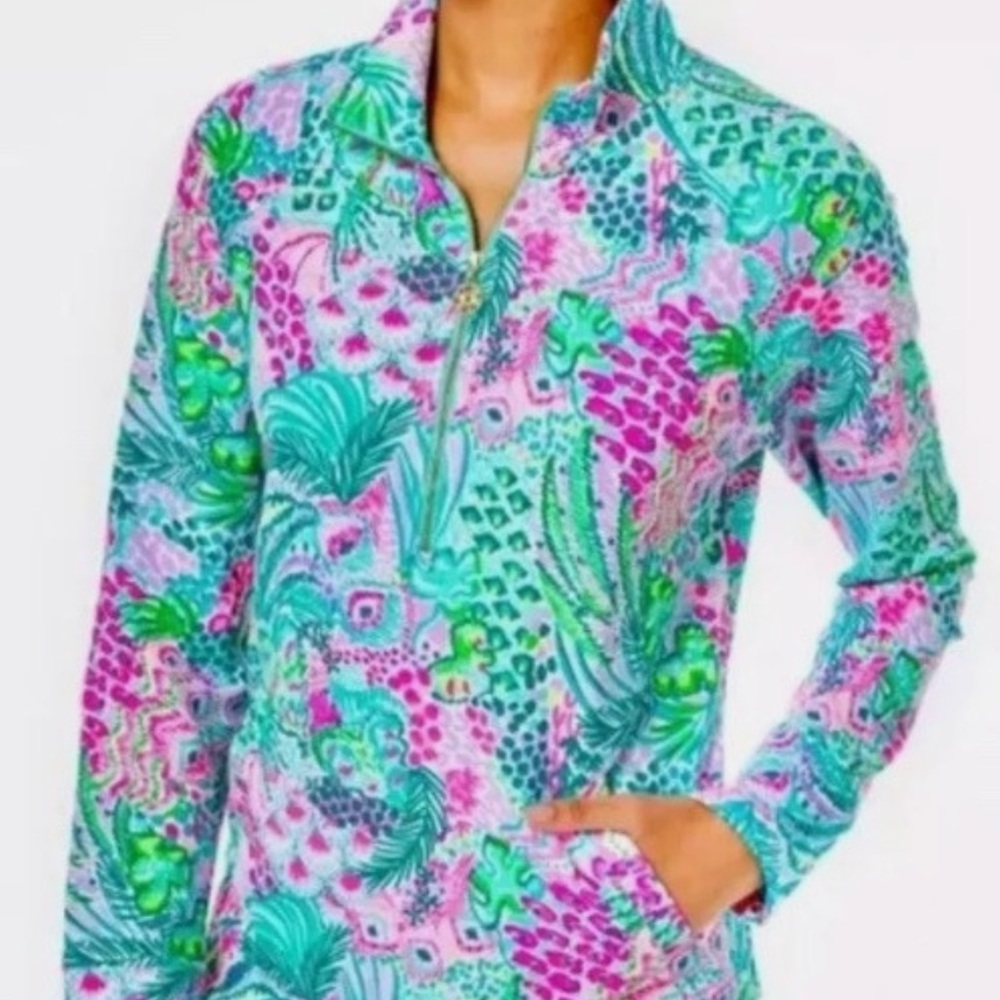 Lilly Pulitzer NWT UPF 50+ Skipper Popover Banana Split M